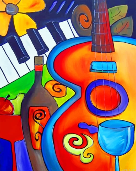 Aesthetic Guitar Music Paint By Numbers.png