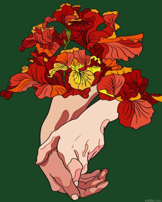 Aesthetic Holding Hands Paint By Numbers.png