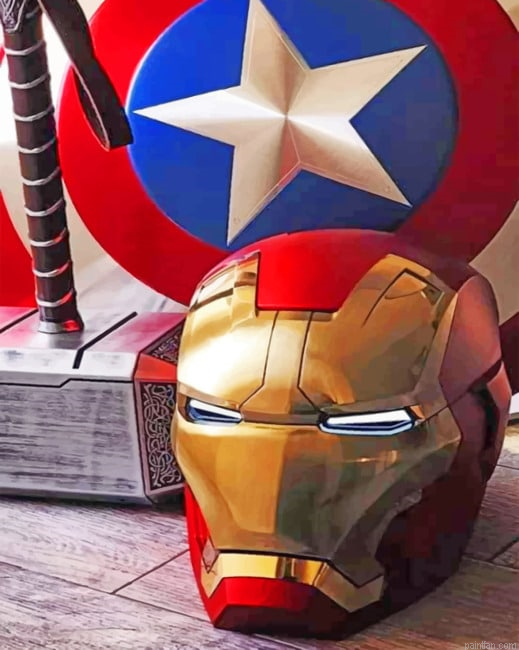 Aesthetic Iron Man Paint By Numbers.png