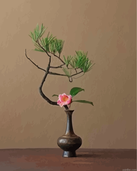 Aesthetic Japanese Ikebana Paint By Number.png