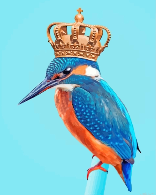 Aesthetic Kingfisher Paint By Number.png