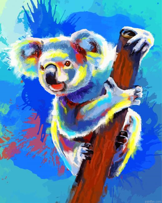 Aesthetic Koala Paint By Number.png