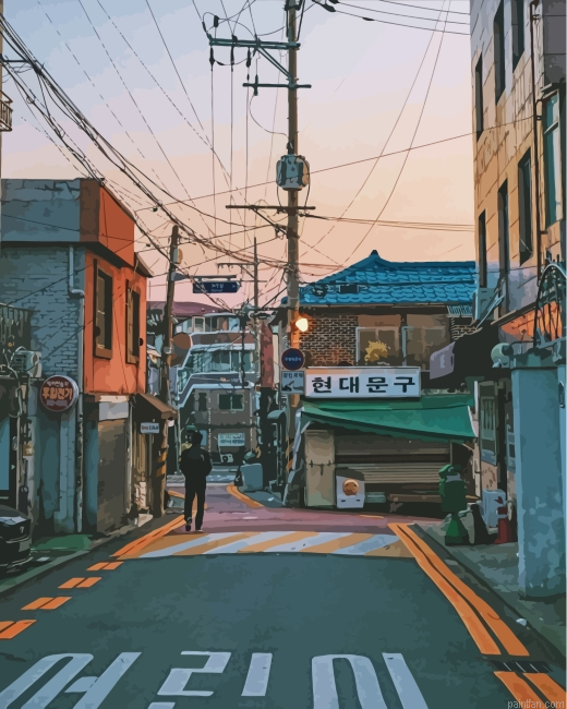 Aesthetic Korean Street Paint By Number.png
