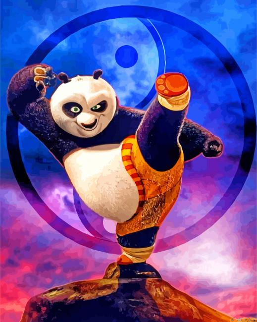 Aesthetic Kung Fu Panda Paint By Number.png