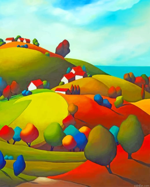 Aesthetic Landscape Paint By Numbers.png