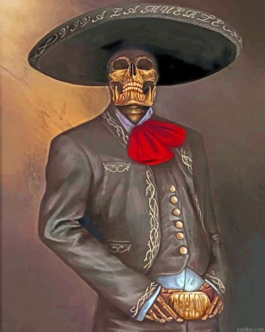 Aesthetic Latino Skull Paint By Numbers.png
