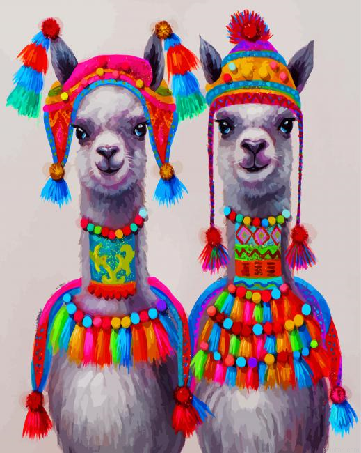 Aesthetic Llamas Paint By Number.png