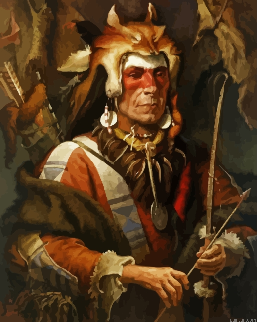 Aesthetic Native American Paint By Number.png