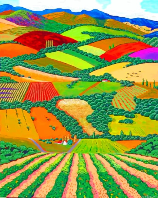 Aesthetic Nature Landscape Paint By Numbers.png