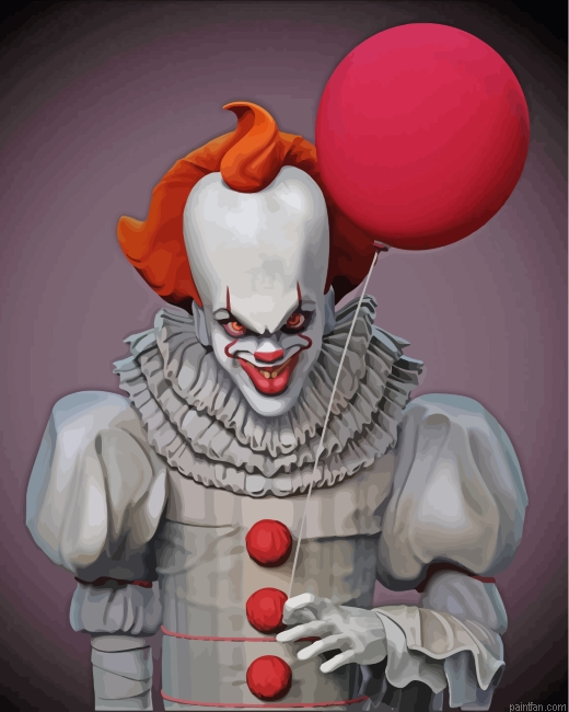Aesthetic Pennywise Paint By Number.png