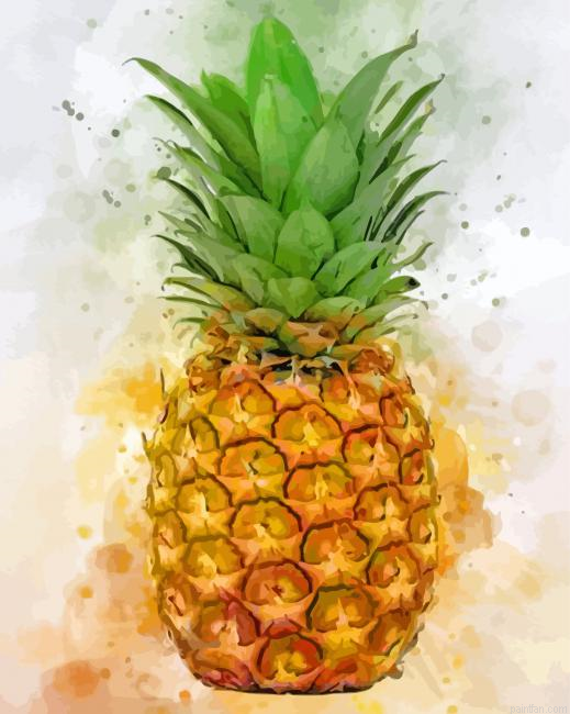 Aesthetic Pineapple Paint By Numbers.png