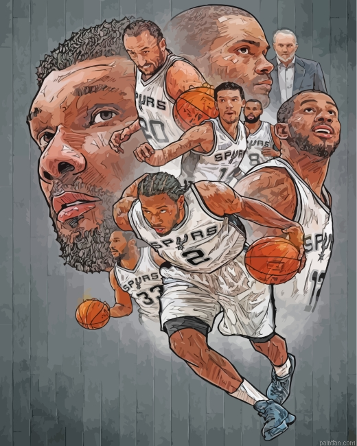 Aesthetic San Antonio Sprus Team Paint By Numbers.png
