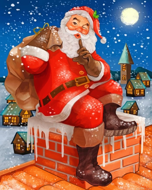 Aesthetic Santa Claus Paint By Numbers.png