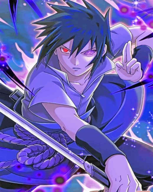 Aesthetic Sasuke Animes Paint By Numbers.png