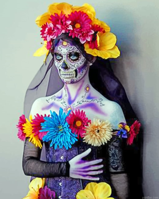Aesthetic Sugar Skull Women Paint By Numbers.png