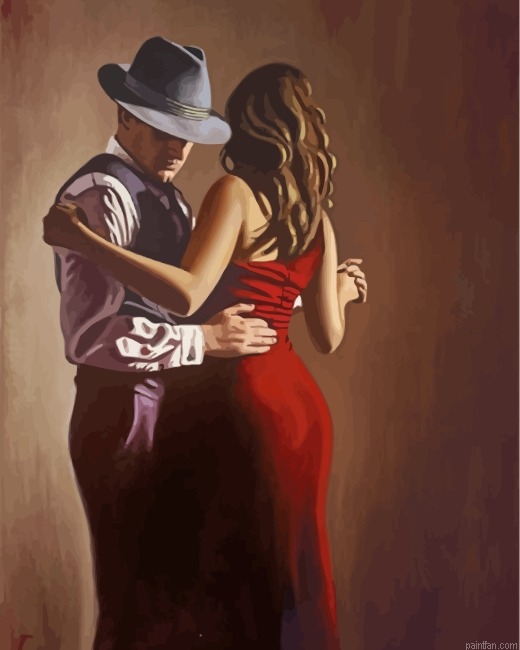 Aesthetic Tango Dancers Paint By Number.png
