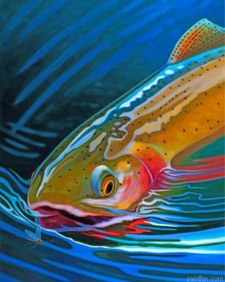 Aesthetic Trout Fish Paint By Number.png