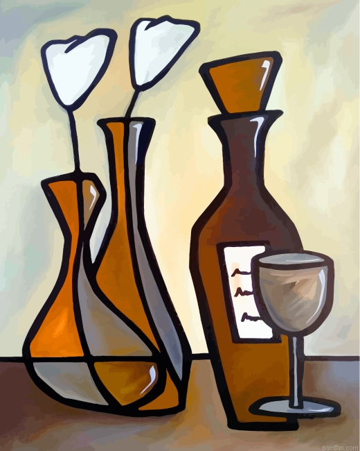 Aesthetic Vases And Cup Paint By Number.png