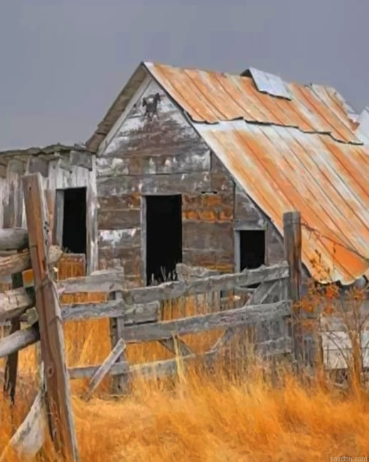 Aesthetic Vintage Barn New Paint By Numbers.png