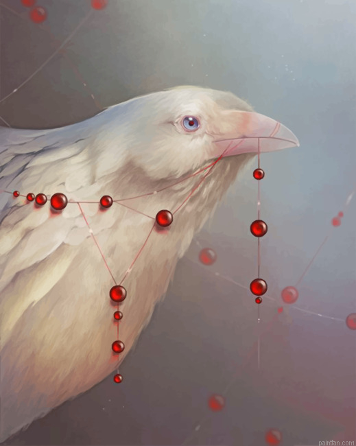 Aesthetic White Ravens Paint By Number.png