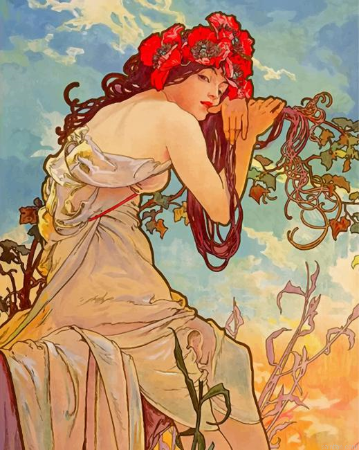 Aesthetic Woman Paint By Number.png