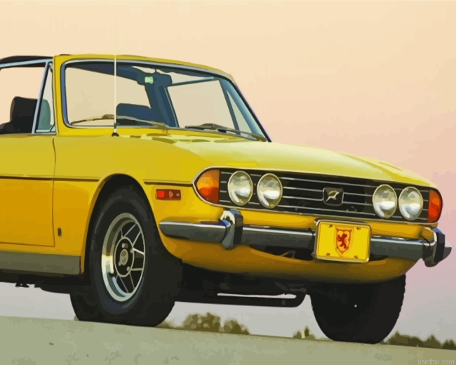 Aesthetic Yellow Triumph Stag Paint By Number.png