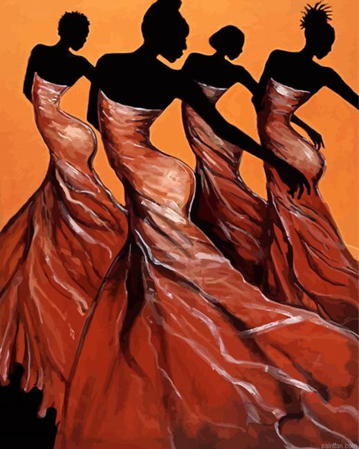 African American Dancing Paint By Numbers.png