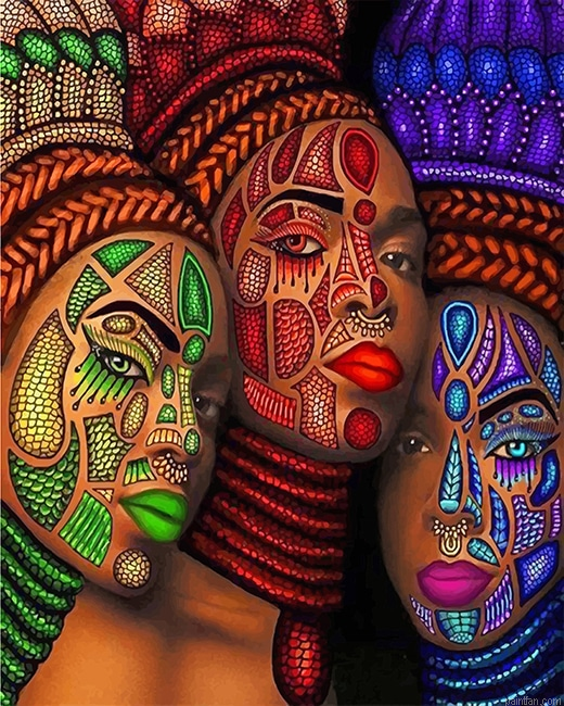 African Art Women New Paint By Number.png