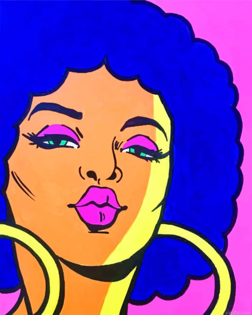 African Girl Pop Art New Paint By Numbers.png