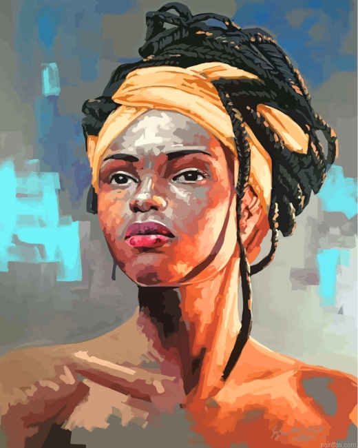 African Lady Paint By Number.png