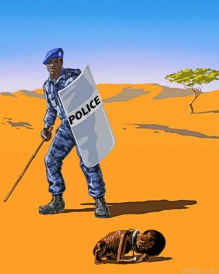 African Police Man Paint By Number.png