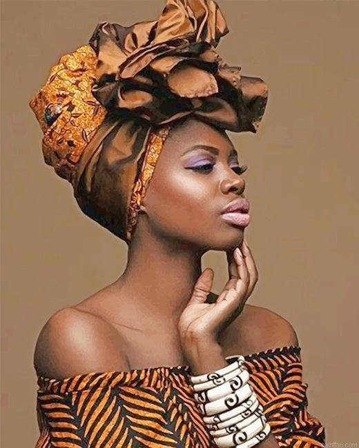 African Woman Beauty New Paint By Numbers.png