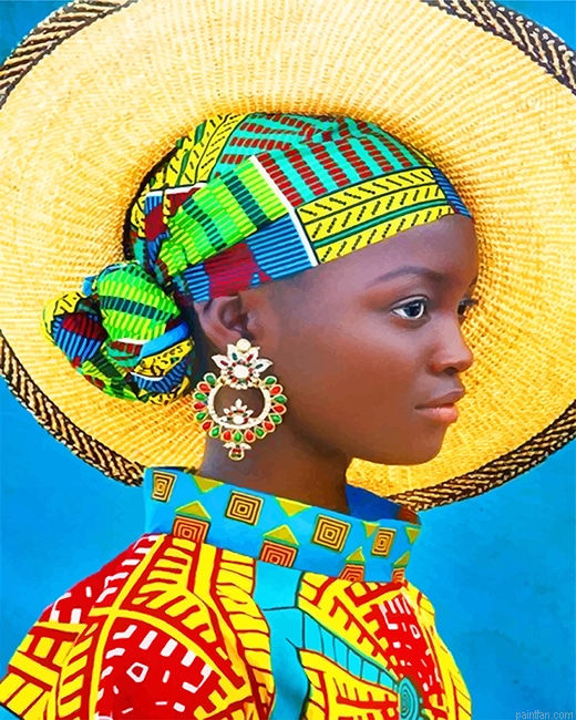 African Woman Colorful New Paint By Numbers.png