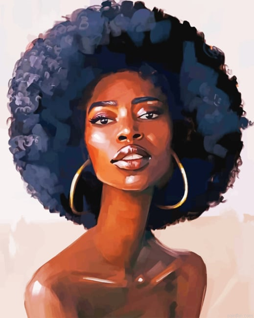 Afro Black Girl New Paint By Numbers.png