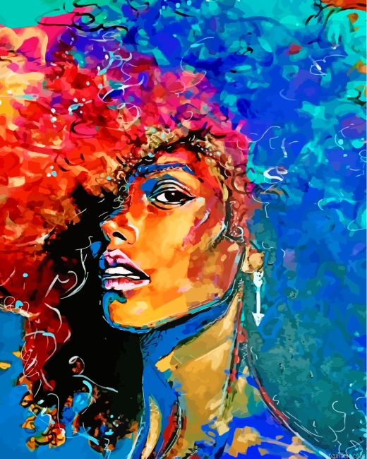 Afro Colorful Girl Paint By Number.png
