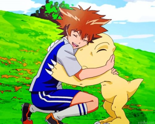 Agumon Digimon Paint By Number.png