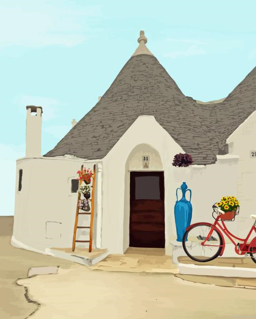 Alberobello Italy Paint By Numbers.png
