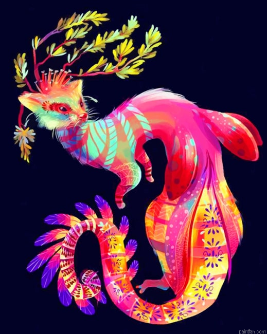 Alebrije Art Colorful Paint By Numbers.png
