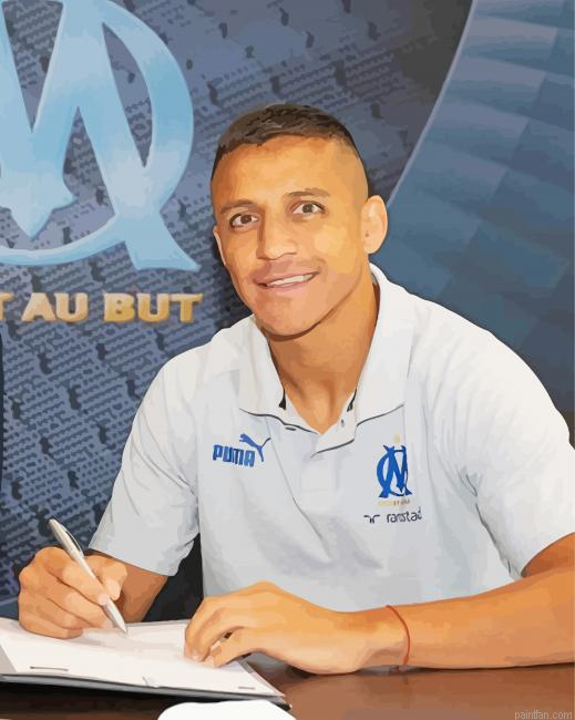 Alexis Sanchez Footballer Paint By Numbers.png