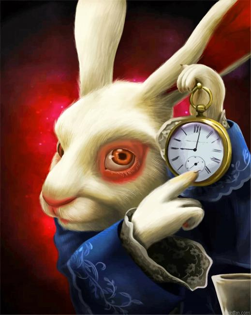 Alice In Wonderland Rabbit Paint By Number.png