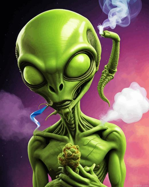 Alien Smoking Paint By Numbers.png