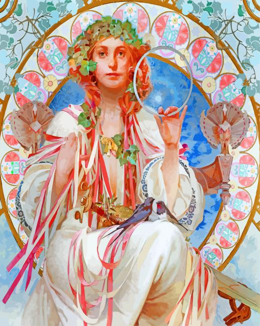Alphonse Mucha Art Paint By Numbers.png