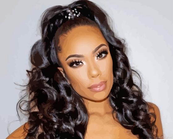 American Actress Erica Mena Paint By Numbers.png