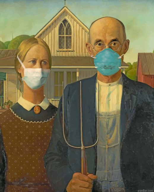 American Gothic With Masks New Paint By Numbers.png
