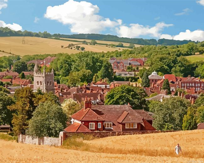 Amersham Town View Paint By Numbers.png