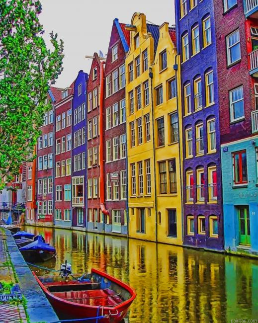 Amsterdam Colorful Houses New Paint By Numbers.png
