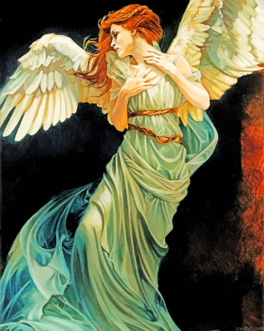 Angel Beautiful Lady New Paint By Numbers.png