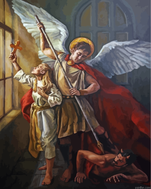 Angel By Johannes Vermeer Paint By Number.png