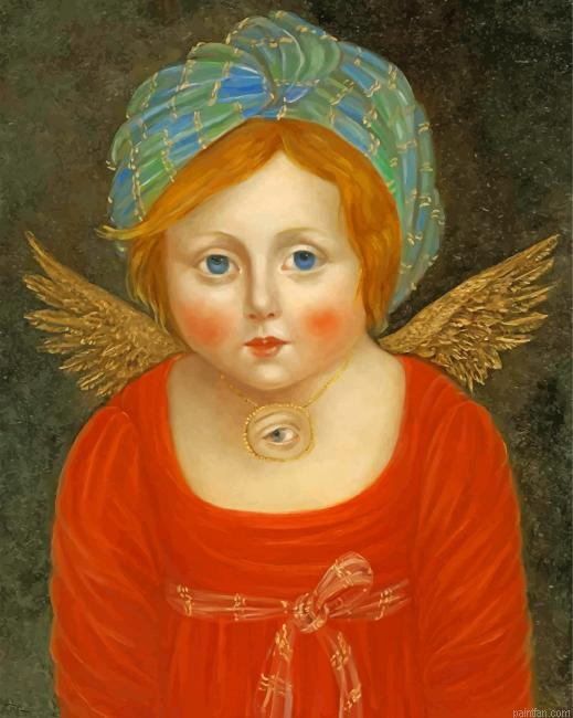 Angel Primitive Woman Paint By Number.png