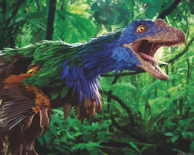 Angry Dinosaur New Paint By Numbers.png